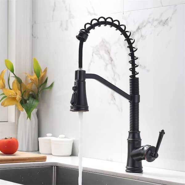 Oil Rubbed Bronze Flg Pull Down Kitchen Faucets Cc 0042 Orb 64 600 