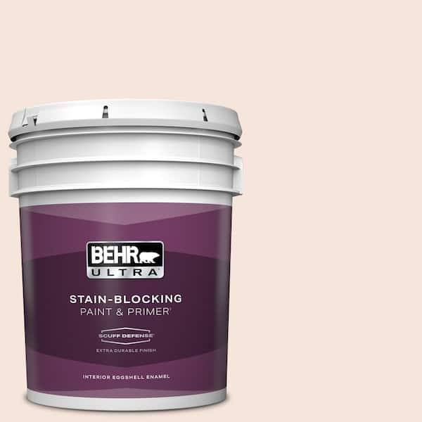 BEHR ULTRA 5 gal. #W-D-120 Bleached Shell Extra Durable Eggshell Enamel Interior Paint & Primer