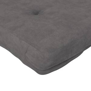 Eve 6 in. Medium Thermo Bonded High Density Polyester Fill Tight Top Full Gray Futon Mattress