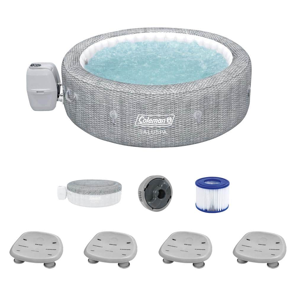 Sicily 7-Person 180-Jet Inflatable Hot Tub and Pool and Spa Seat (4-Pack)