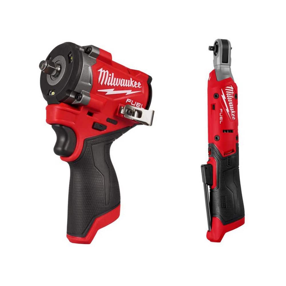 M12 FUEL 12V Lithium-Ion Brushless Cordless Stubby 3/8 in. Impact Wrench & M12 12V Lithium-Ion 1/4 in. Cordless Ratchet price history on PriceWatchPro