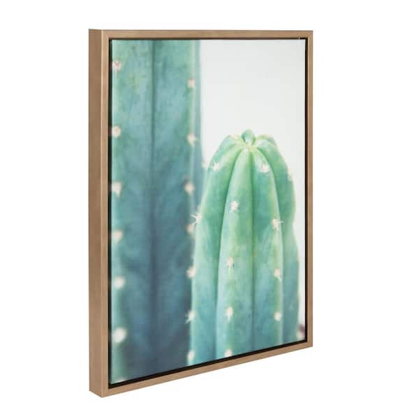 Sylvie "Cactus 4" by F2Images Framed Canvas Wall Art