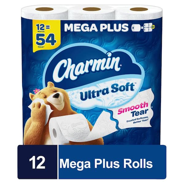 Charmin UltraSoft Smooth Tear Toilet Paper Rolls (252Sheets Per Roll