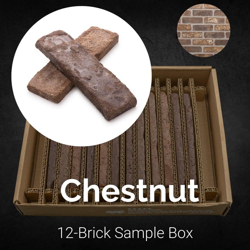 Sample Box Chestnut Thin Brick 7.625 in. x 2.25 in. x 0.5 in. price history on PriceWatchPro