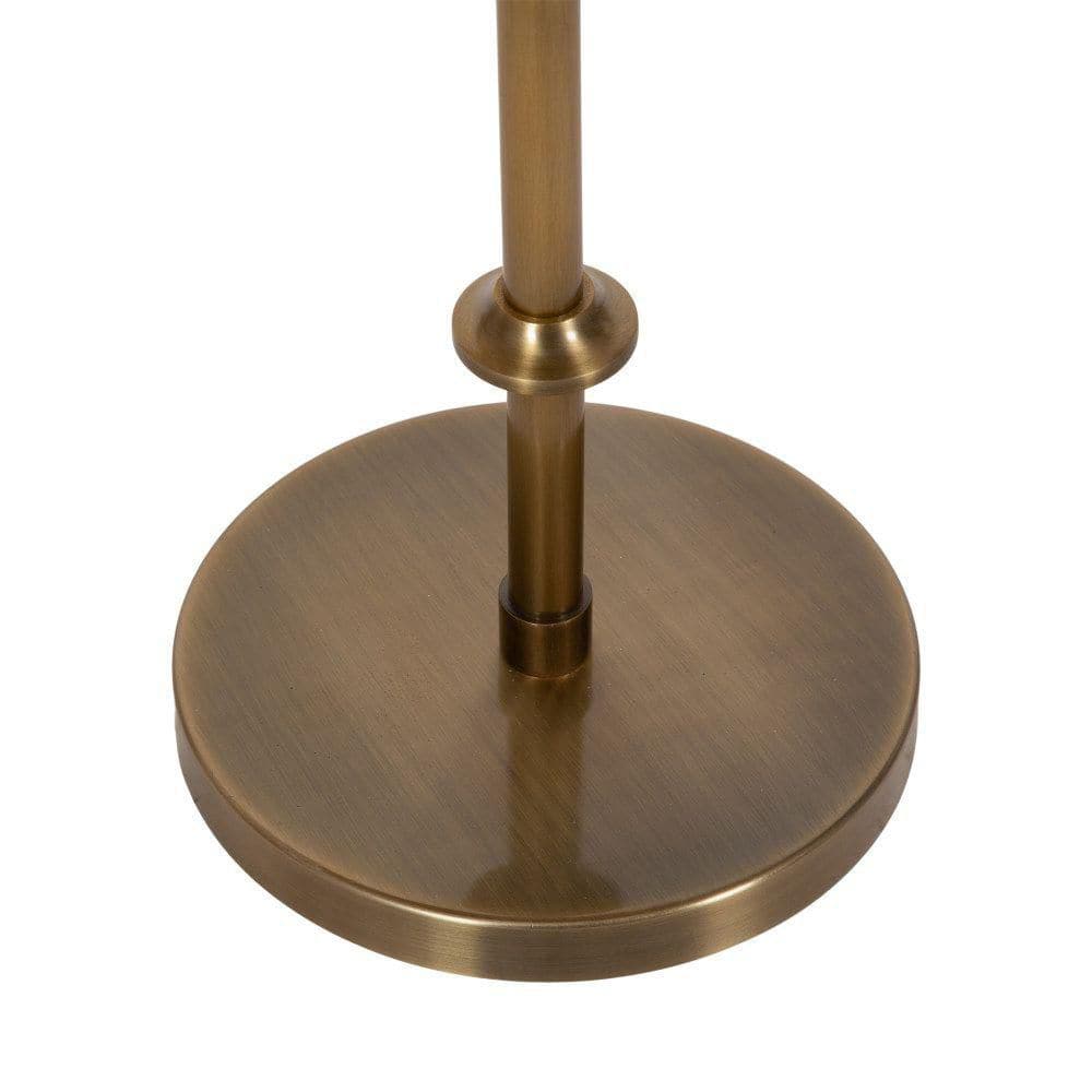 Engles 14 in. Gold Round Metal End Table - thumbnail 8