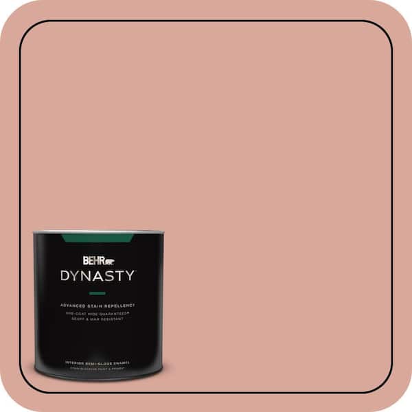 BEHR DYNASTY 1 qt. #PMD-70 Cottage Rose Semi-Gloss Enamel Interior Stain-Blocking Paint & Primer