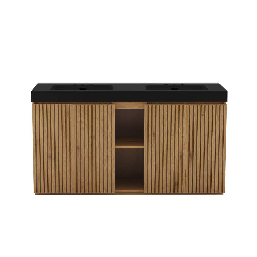 60 in. Freestanding Light Oak Bath Vanity with Black Quartz Top Unassembled price history on PriceWatchPro