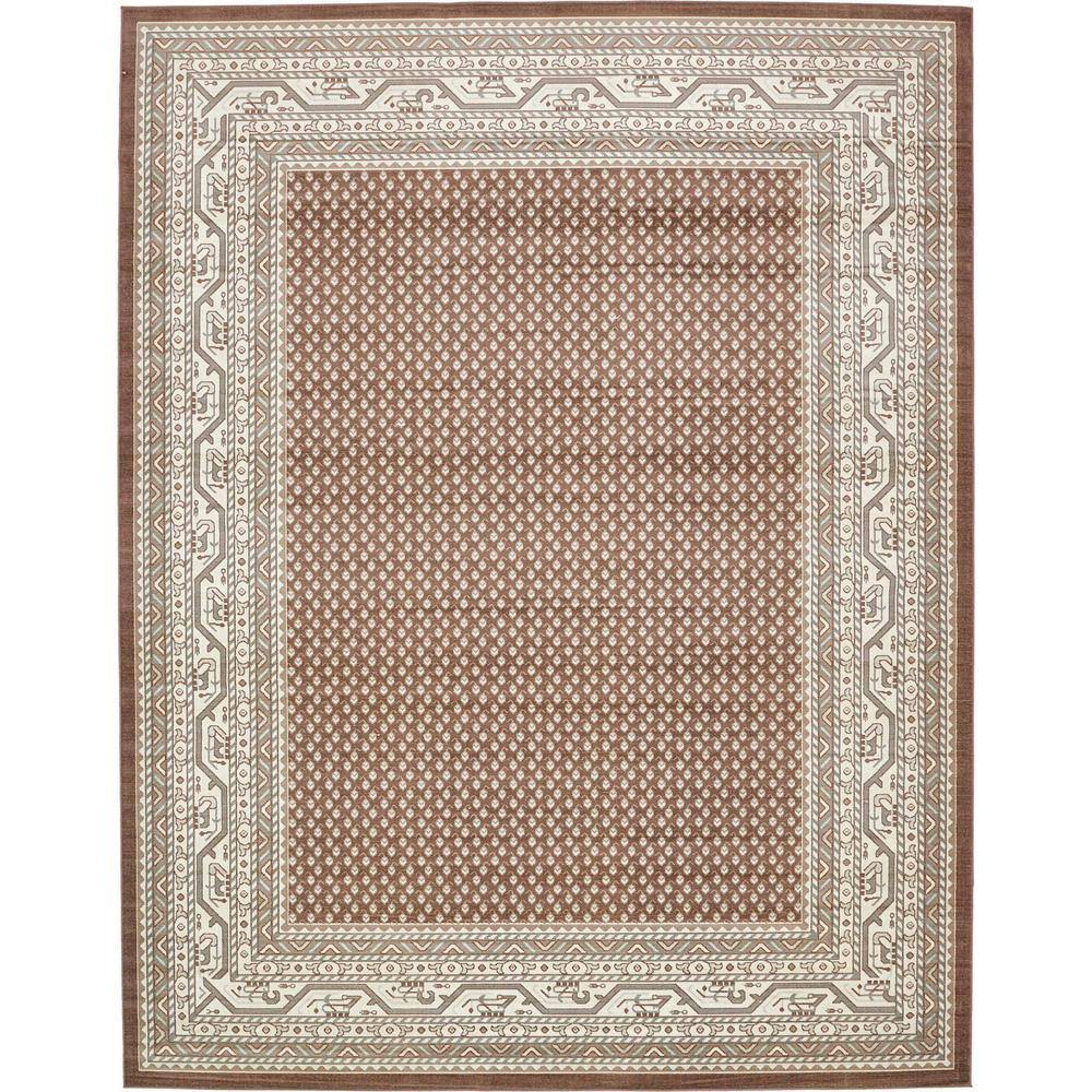 Unique Loom Williamsburg Allover Brown 10' 0 x 13' 0 Area Rug 3129596