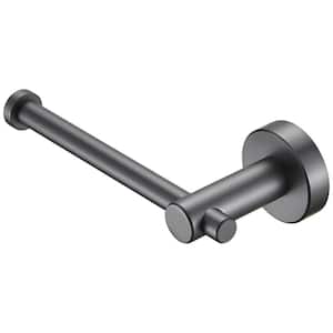 Wall-Mounted Single Toilet Paper Holder in Gray