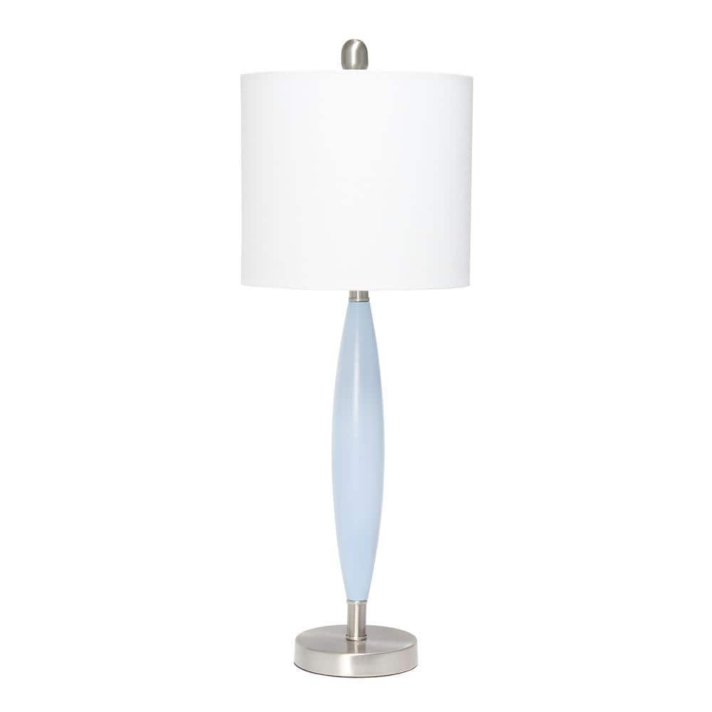 27 in. Blue Needle Stick Table Lamp
