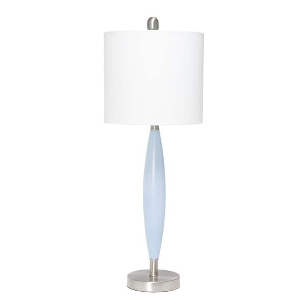 Elegant Designs 27 in. Blue Needle Stick Table Lamp