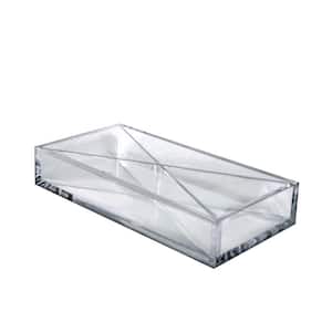 Clear Desktop Collection Large Tray 4-Compartment Desk Organizer (2-Pack)