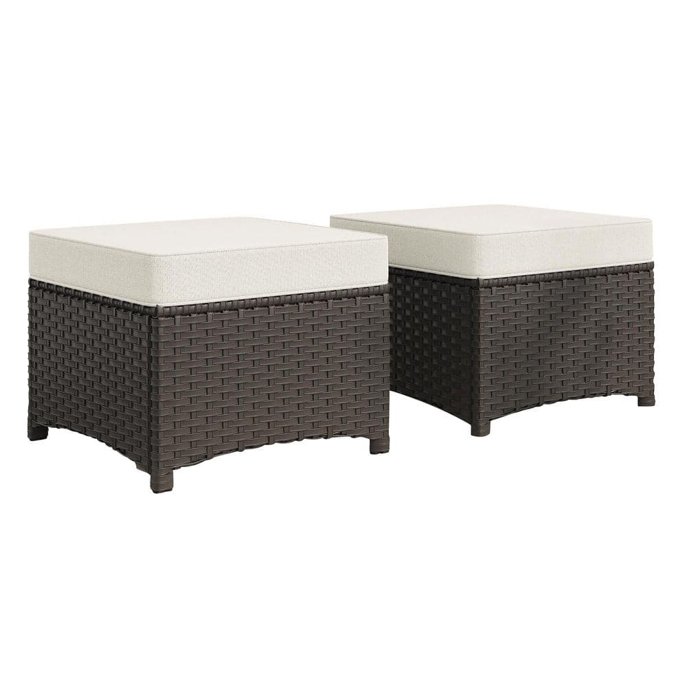 【手渡し希望】ARMONIA Calletto  •K098 OTTOMAN HomePop Upholstered Square Storage Ottoman - Indigo Print