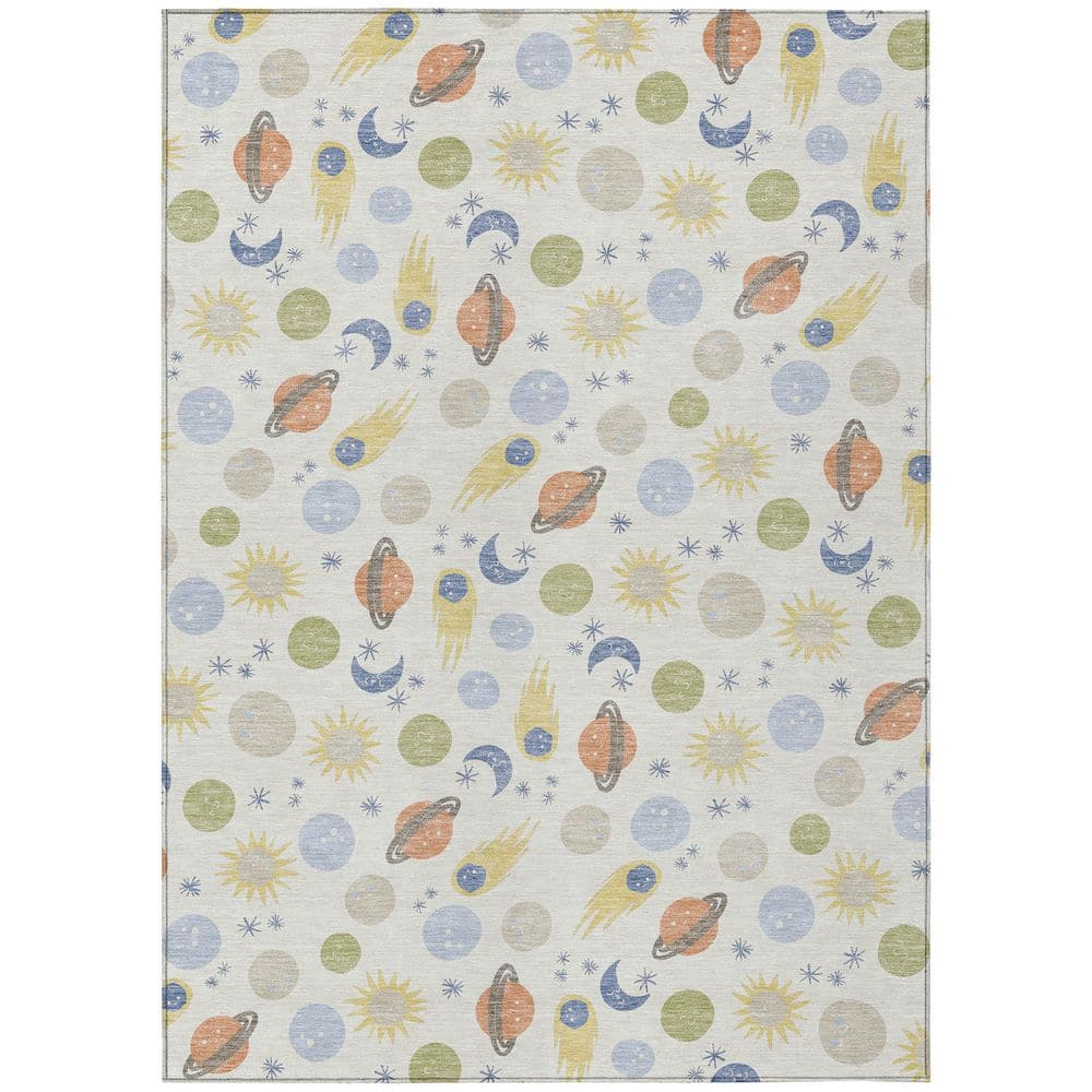 Chantille Machine Washable Indoor/Outdoor Abstract ACN2581 Ivory 5 ft. x 7 ft. 6 in. Area Rug price history on PriceWatchPro