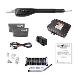 Medium Duty Single Swing Gate Opener Solar Panel Combo Kit Smart Capable