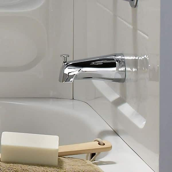 Slip-On Diverter Tub Spout in Polished Chrome for American Standard Faucets