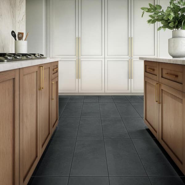 Indoterra Volcanic Ash 12 in. x 24 in. Matte Porcelain Concrete Look Floor and Wall Tile (544.64 sq. ft./pallet)
