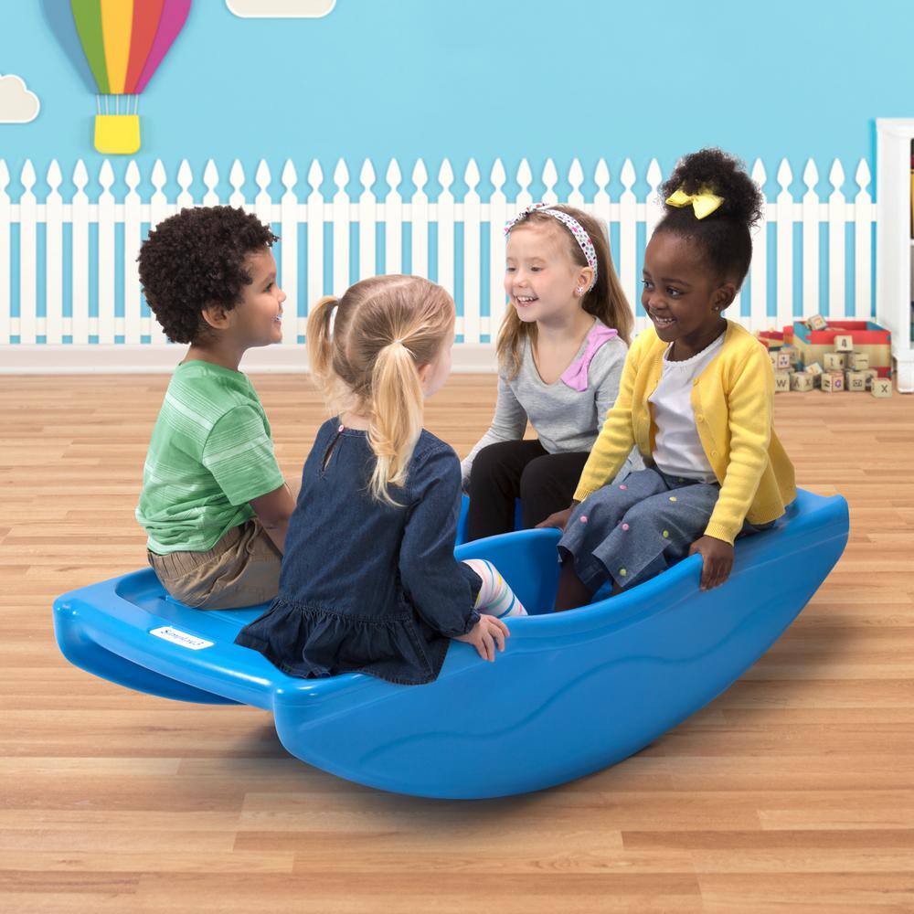 Simplay3 Blue Two-Sided Rocking and Climbing Bridge