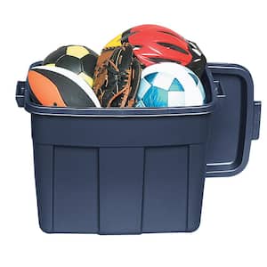 Roughneck 18 Gal. Rugged Stackable Storage Tote Container (6-Pack)