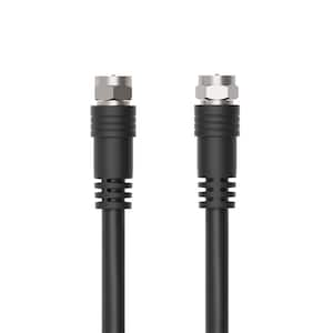 15 ft. Black 18-Gauge RG6 Coaxial Cable