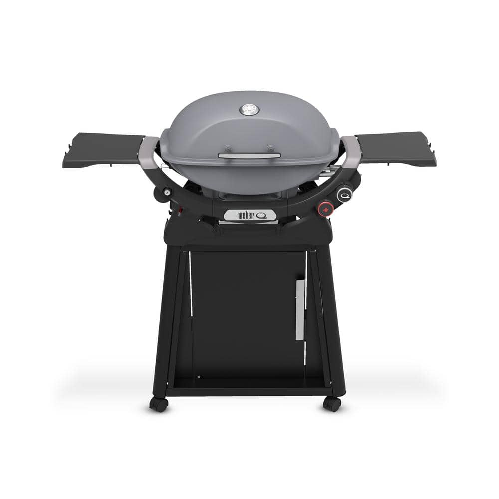 Weber Q 2800N 2 Burner Liquid Propane Grill In Smoke Grey With Stand   Weber Propane Grills 1500392 64 1000 