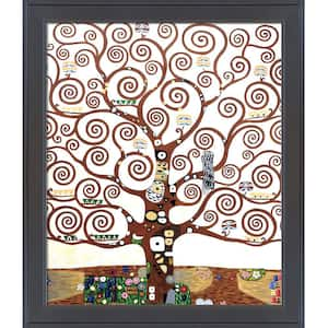 Tree of Life by Gustav Klimt Gallery Black Framed Abstract Oil Painting Art Print 24 in. x 28 in.