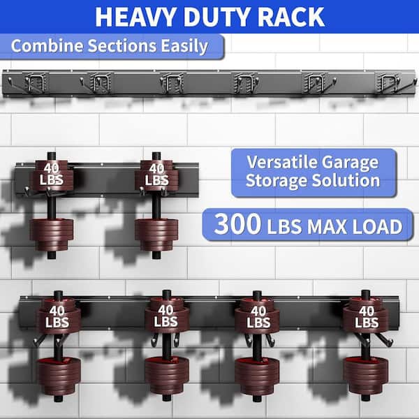 Vrbgify 4 in. H 300 lb. Load Capacity Utility Hook, 48 in. Heavy