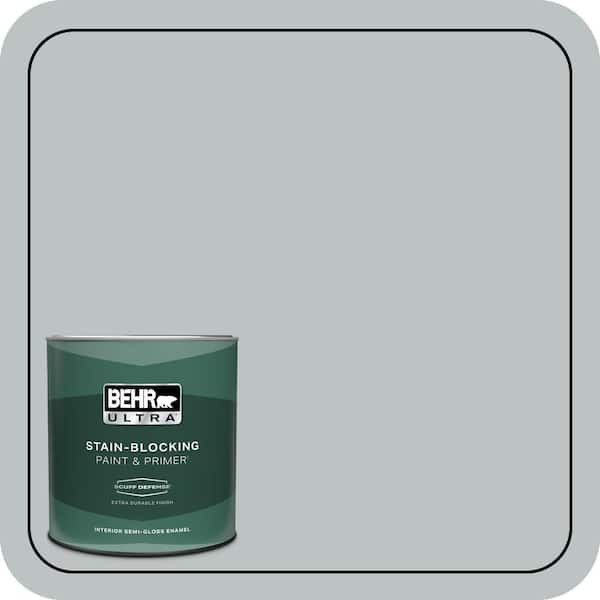 BEHR ULTRA 1 qt. #PPF-26 Polished Rock Extra Durable Semi-Gloss Enamel Interior Paint & Primer