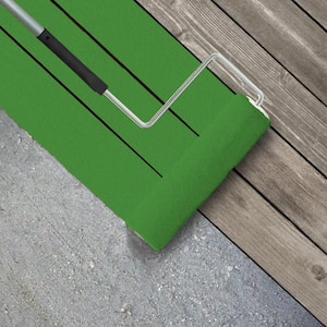 1 gal. #S-G-440 Green Acres Textured Low-Lustre Enamel Interior/Exterior Porch and Patio Anti-Slip Floor Paint