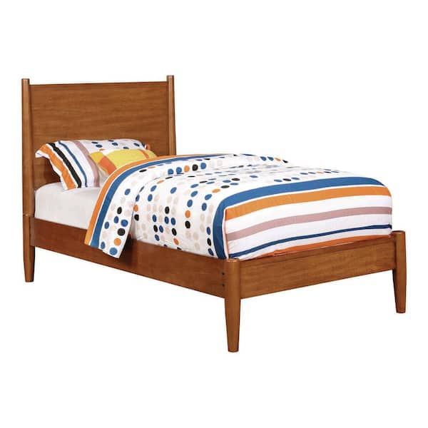 Furniture of America Mackie Oak Wood Frame Twin Platform Bed