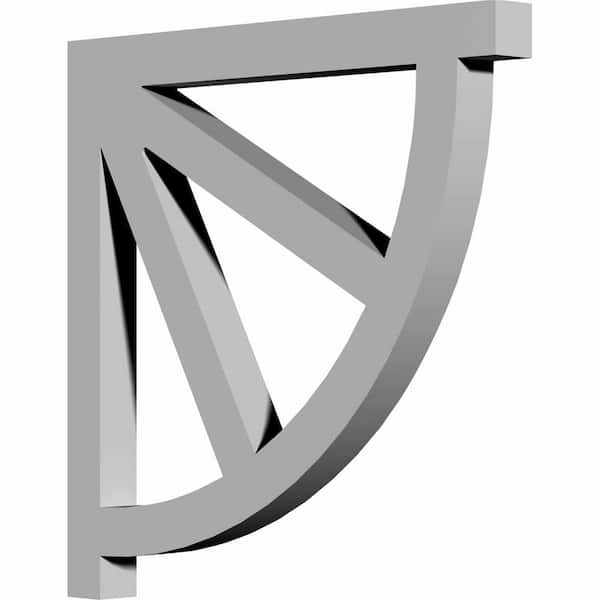 Ekena Millwork 1 in. x 12 in. x 12 in. Primed Polyurethane Wakefield Bracket