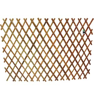 60 in. H x 72 in. W x 1 in. L Expandable Bamboo Trellis