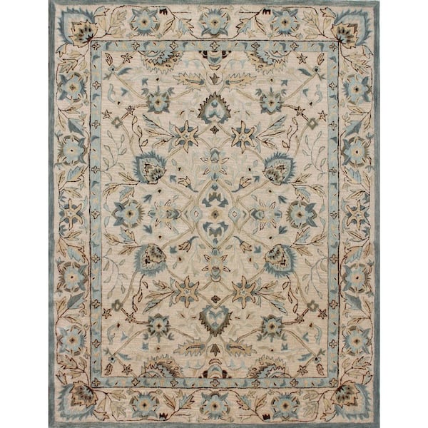 Momeni Anatolia Light Blue 9 ft. X 12 ft. Oriental Rectangle