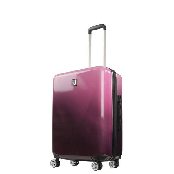Ful Impulse Ombre Hardside Spinner 26 in. Luggage, Pink FLML0117