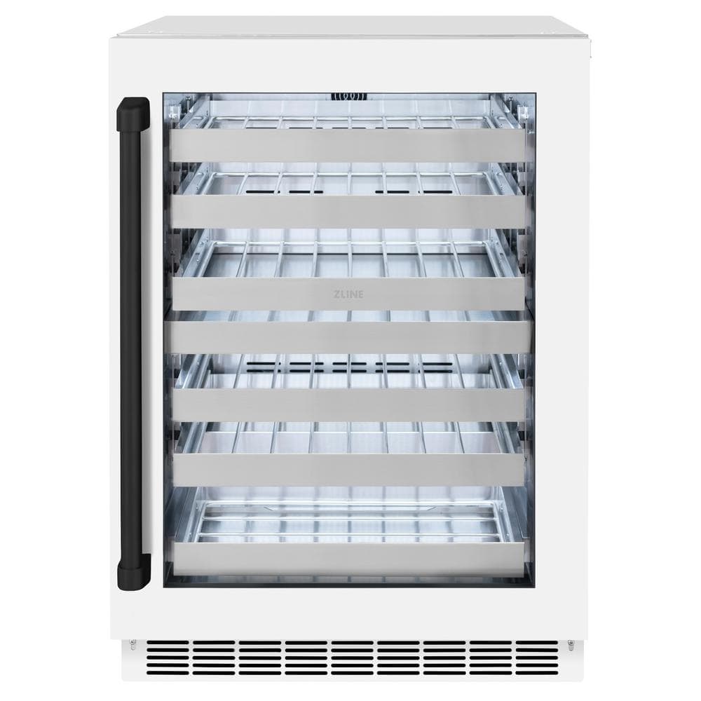 Touchstone 24 in. Dual-Zone 44-Bottle Beverage and Wine Cooler with Glass Door in Matte White and Matte Black price history on PriceWatchPro