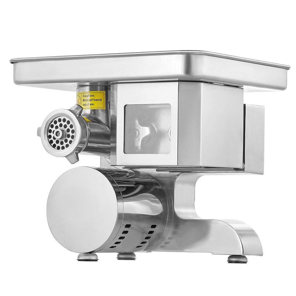 Meat Grinder, 11 Lbs. /Min Electric Meat Grinder, Sausage Stuffer, Sausage Maker, Stainless Steel Meat Mincer in Silver