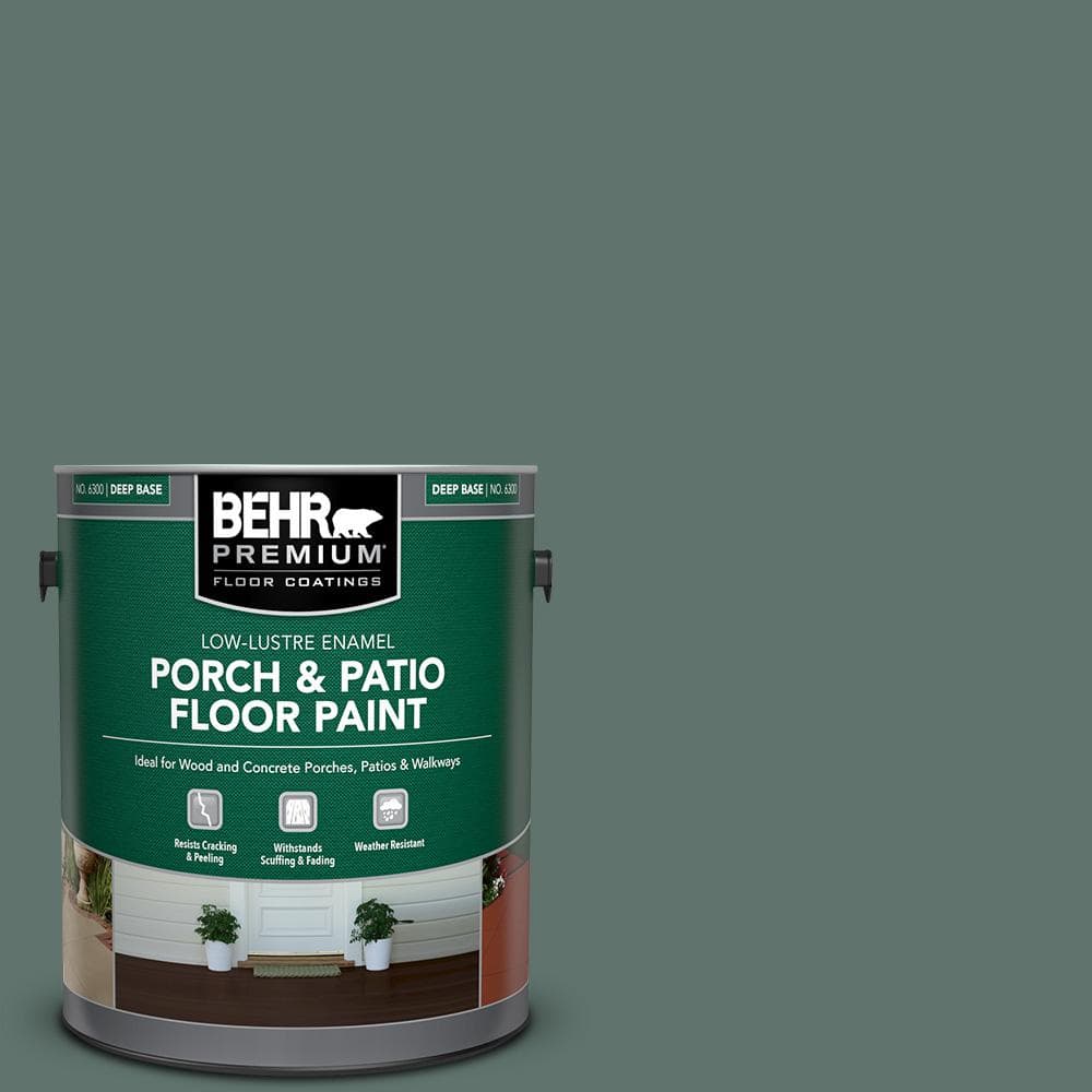 1 gal. #PPU12-17 Cameroon Green Low-Lustre Enamel Interior/Exterior Porch and Patio Floor Paint price history on PriceWatchPro