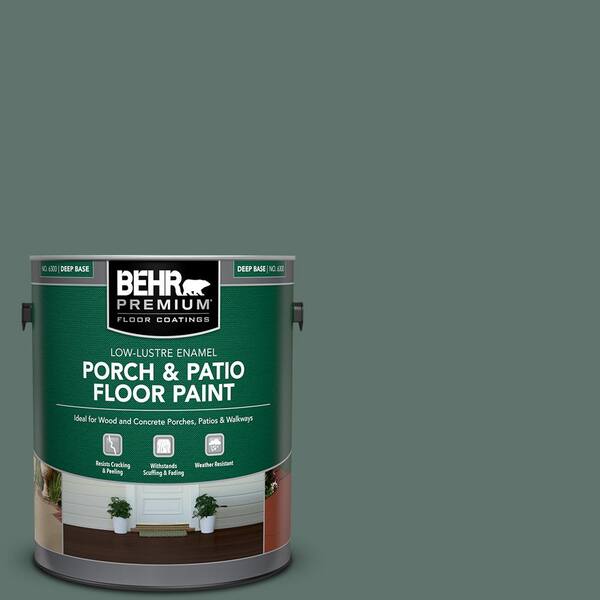 BEHR PREMIUM 1 gal. #PPU12-17 Cameroon Green Low-Lustre Enamel Interior/Exterior Porch and Patio Floor Paint