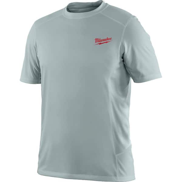 Milwaukee Men's Large Work Skin Gray Light Weight Performance Shirt