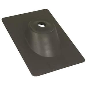 Water-Tite 81755 Roof Flashing, 9-1/4 in. x 13 in. Hard Plastic Base with Elastomer Collar, For 2 in. Vent Pipe