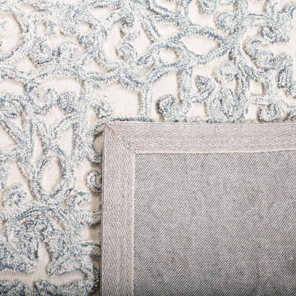 Charcoal & Ivory Hand-Tufted Wool Rug - 5' x 8'