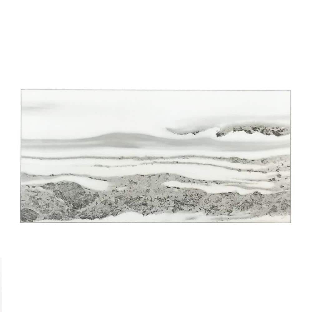 Nature Gray 4 in. x 8 in. Marble Look Glass Subway Wall Tile(8 sq.ft./Case) price history on PriceWatchPro