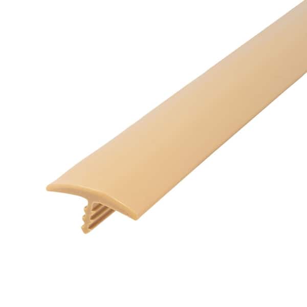 Outwater 3/4 in. Dark Beige Flexible Polyethylene Center Barb Hobbyist Pack Bumper Tee Moulding Edging 25 ft. long Coil