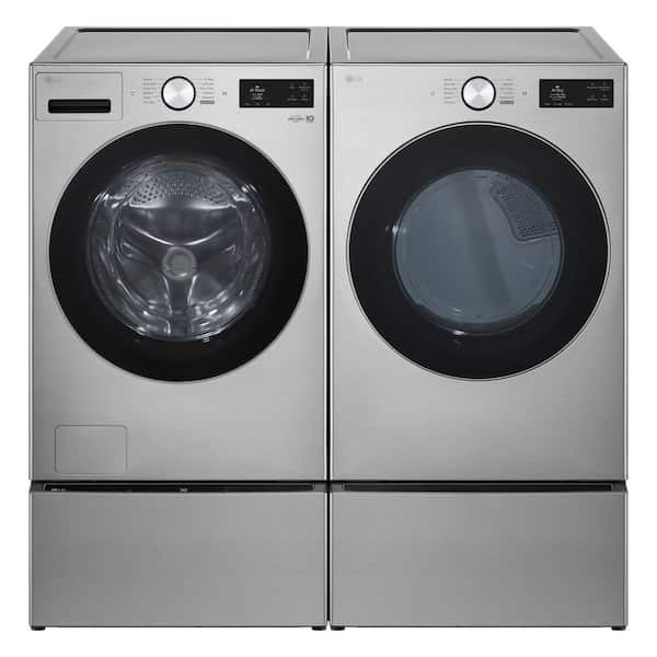 LG 5.0 cu. ft. Stackable Smart Front Load Washer and 7.4 cu. ft