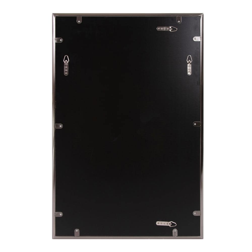 Yorkville Brushed Titanium Rectangular Vanity Mirror 22.5x34.5