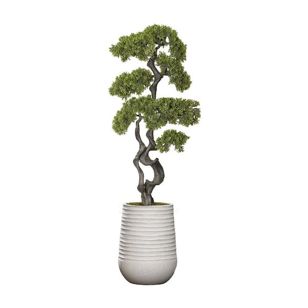 Vintage Home Vintage Home Artificial Faux Bonsai Tree 61 in. High Fake Plant Real Touch with Stylish Plastic Planter