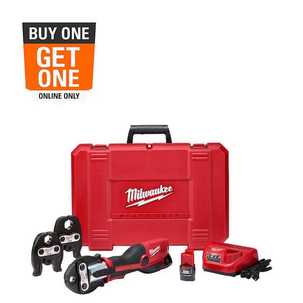 M12 12-Volt Lithium-Ion Force Logic Cordless Press Tool Kit (3 Jaws Included) with Two 1.5 Ah Battery and Hard Case