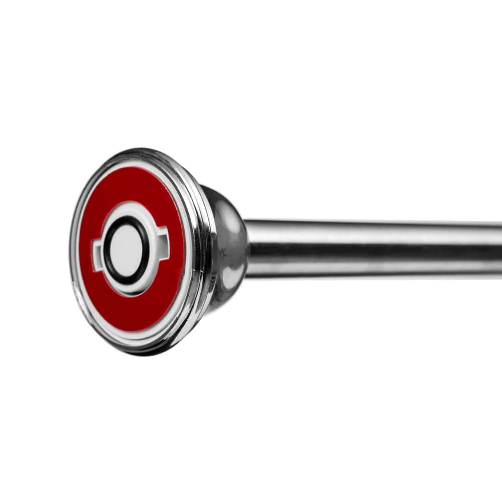 Stick N Lock Stainless Steel Adjustable 40" Tension Shower Curtain Rod