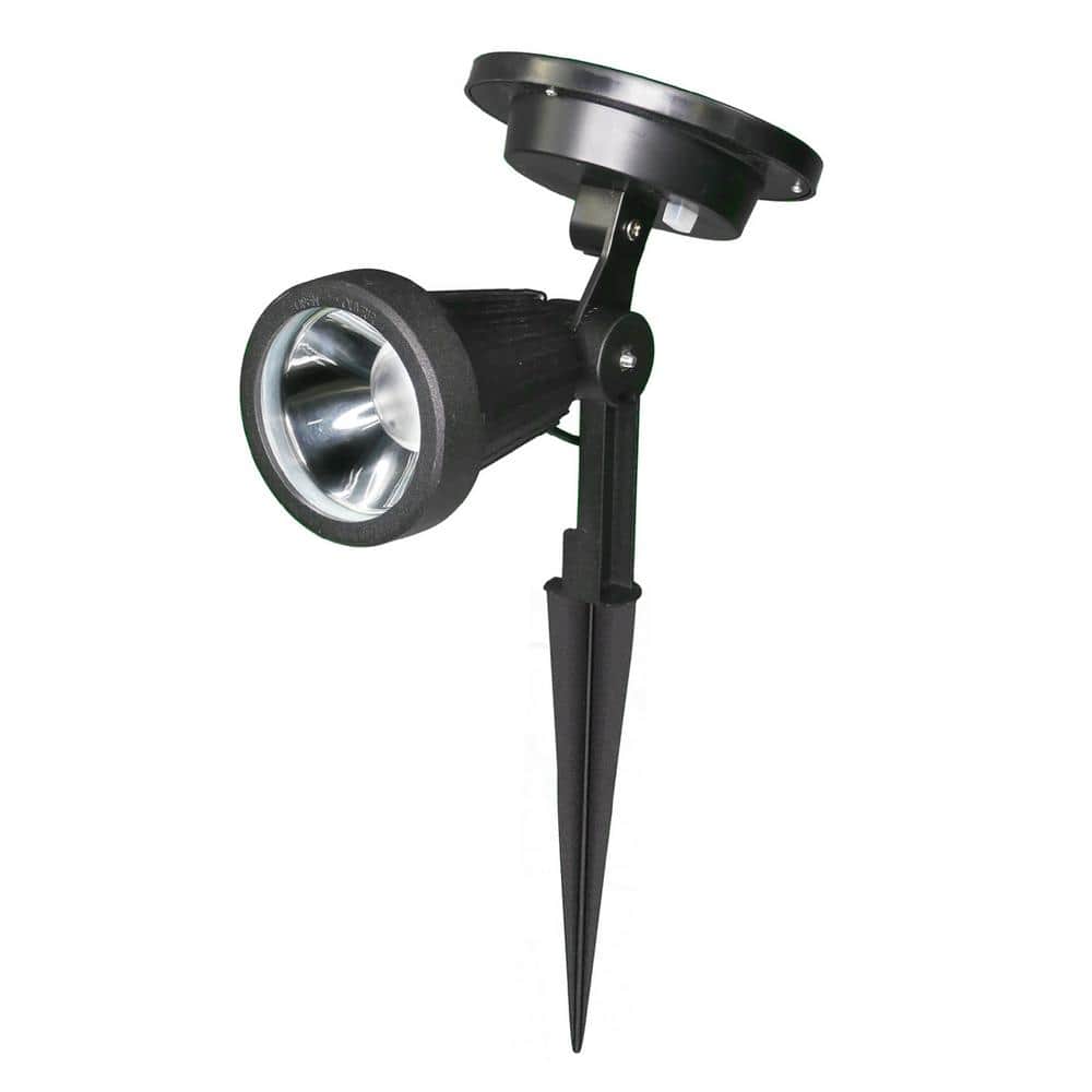 UPC 628242070010 product image for Black Outdoor Integrated LED Landscape High Performance Solar Spotlight | upcitemdb.com