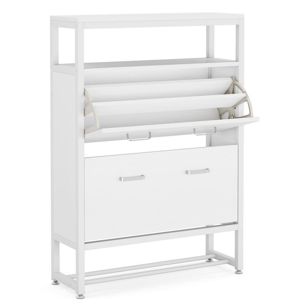 BYBLIGHT 47.25 in. H x 31.5 in. W White Wood Tipping Bucket Shoe